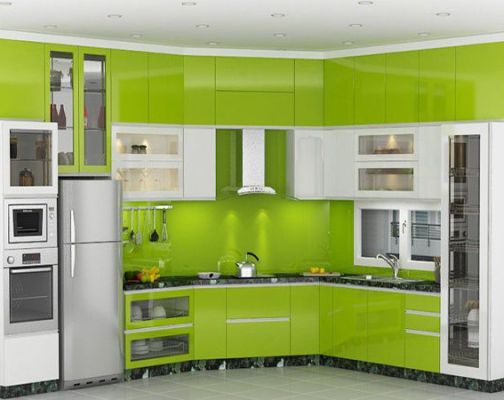  Tủ Bếp Gỗ Cao Cấp Giá Rẻ, Kệ Bếp Công Nghiệp Hiện Đại Mẫu Tủ Bếp Đẹp 4M-BE 15