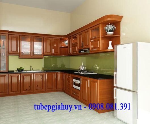 Nội Thất Gia Huy Tủ bếp gỗ xoan đào XD02