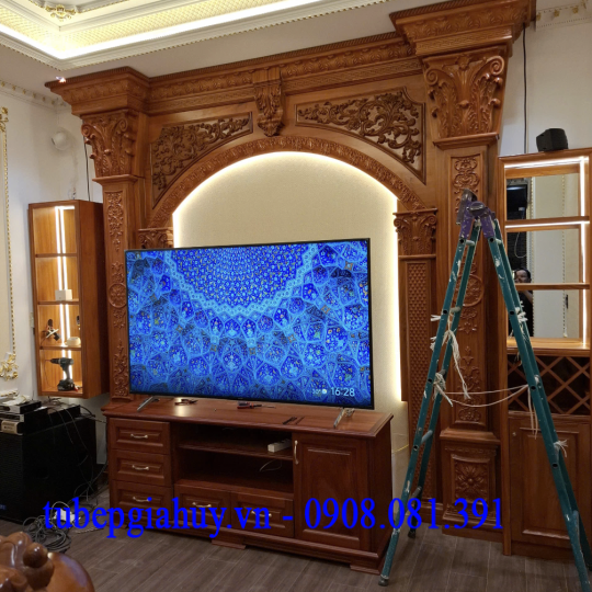 TỦ TIVI GỖ ĐỎ 