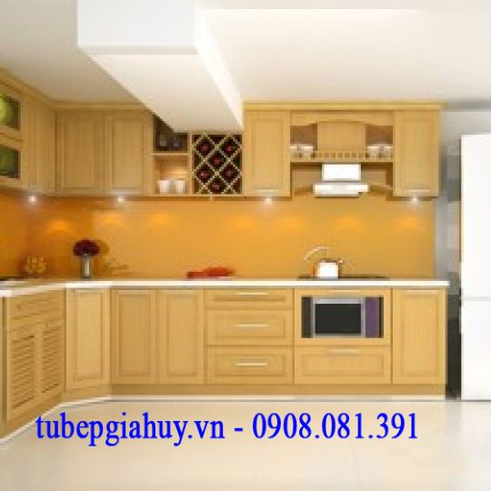 Tủ Bếp Gỗ Sồi Giá Rẻ